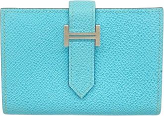Hermès Blue Atoll Epsom Leather Wallet (Bi-Fold) (Pre-Owned)