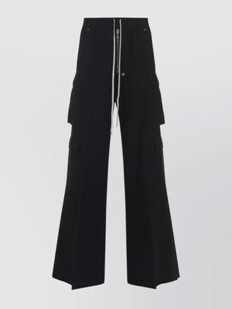 Rick Owens cotton wide-leg cargo trousers