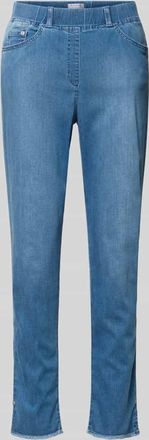 Raphaela by Brax Skinny Fit Jeans aus Baumwoll-Mix Modell LAVINA FRINGE in Blau, Gr&ouml;&szlig;e 36K