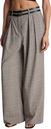 Kenneth Cole High Rise Fly Front Double Pant