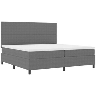 vidaXL Cama Tipo Box Spring Gris Claro Y Blanco. 203 X 200 X 128 Cm Vidaxl