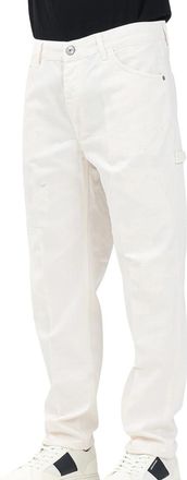Yes London White Cotton Cargo Jeans