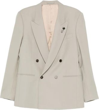 Lardini Blazer met dubbele rij knopen - Beige