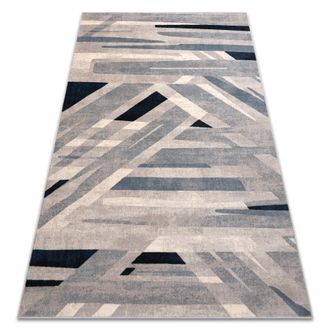 RugsX Rugsx - Tappeto Nain Geometrico 7706/51655 Beige / Blu Beige 120x170 Cm