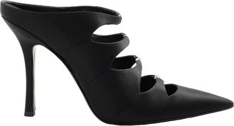 Alexander Wang Black Lolita 105 Satin Mules, Brand Size 37 ( US Size 7 )