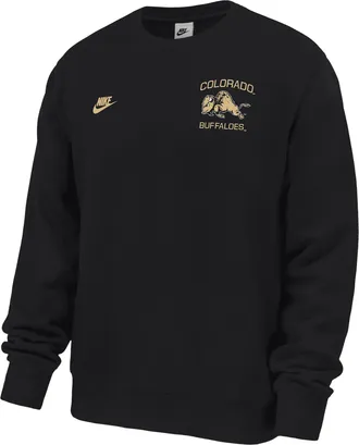 Nike Colorado Buffaloes Club Nike Mens Football Fleece Crew-Neck Sweatshirt in Black | M33234P398COLO-BLK