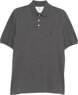 Brunello Cucinelli Polo a maniche corte - Grigio