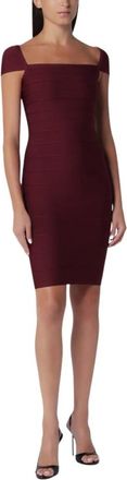 Rotate ROTATE Birger Christensen - Vestido de punto ajustado midi - Dresses - Mujer - Rojo - XS