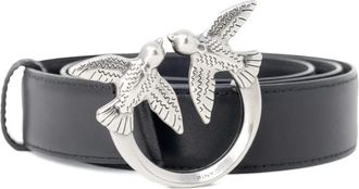 Pinko Pinko, Accessoires, Dames, Zwart, L, Leer, Love Berry H3 Vitello Seta