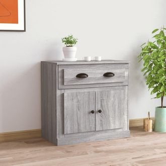 vidaXL Vidaxl - Aparador De Madera Contrachapada Gris Sonoma 70x35,5x67,5 Cm