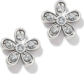 Brighton Enchanting Flower Post Earrings In Silver