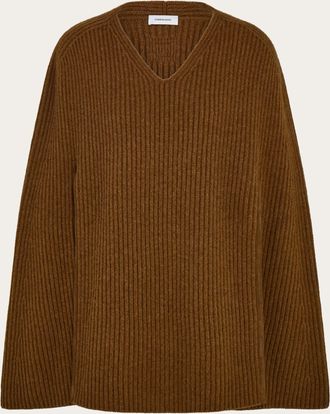 Ferragamo Women Cashmere blend cape Brown