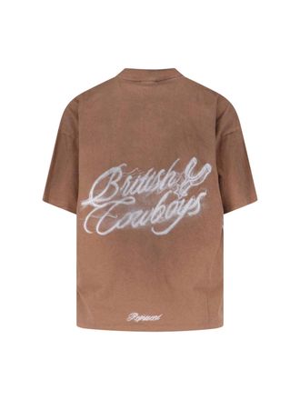 Represent Mens T-Shirts And Polos Brown Cotton