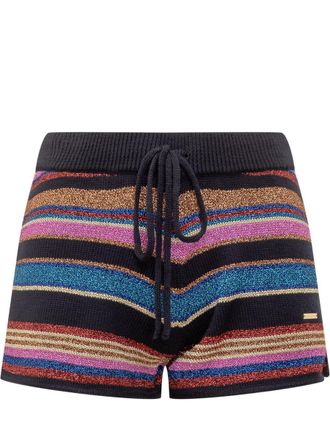 Dsquared2 Dsquared2 Multicolor Striped Shorts With Drawstring