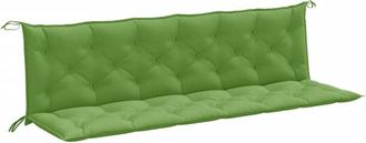 vidaXL Vidaxl - Cojines Para Banco Jard&iacute;n 2 Uds Tela Verde Melange 200x50x7 Cm