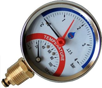 Aim Termoman&oacute;metro 10 Bar 120&deg;c Entrada Lateral 1/2