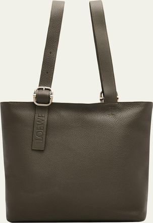 Loewe Mens Loop Zipped Leather Tote Bag