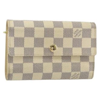 Louis Vuitton Pre-owned Wallets, female, White, Size: ONE SIZE Pre-owned Canvas Wallet
