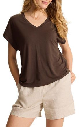 Tommy Bahama Kauai V-Neck T-Shirt in Double Chocolate at Nordstrom, Size X-Large