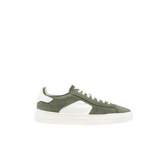 Santoni Darts Low-Top Sneakers - Heren - Schoenen - Groen - Maat: 41 1/2 EU Zijde