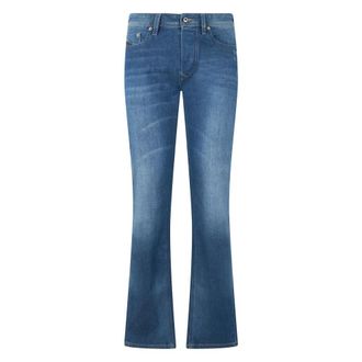 Diesel Flared Jeans, male, Blue, Size: W31 Bell Bottom Light Denim Classic Versatile Jeans