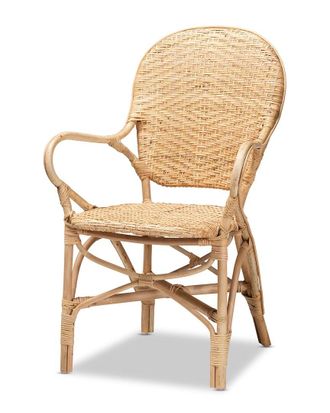 Baxton Studio Genna Rattan Dining Chair