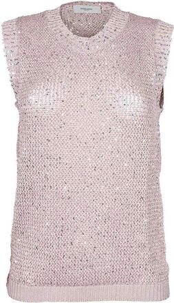Golden Goose Sequined pink vest