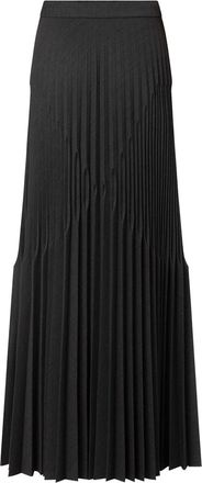 Alberta Ferretti pleated maxi skirt - women - Elastane/Polyester/Viscose/Virgin Wool - 42 - Grey
