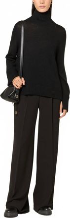 Allude Turtleneck Sweater In Black