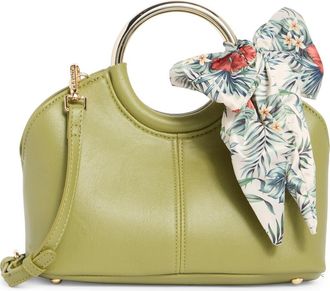 Steve Madden Gwenie Faux Leather Handbag With Scarf in Sublime at Nordstrom Rack