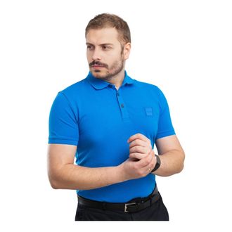 HUGO BOSS Passenger Poloshirt - Heren - Tops - Blauw - Maat: S Katoen
