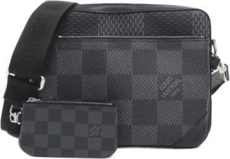 Louis Vuitton Pre-owned Damier Graphite Pouch Schoudertas - Heren - Vintage Schoudertas - Grijs - ONE Size - Vintage