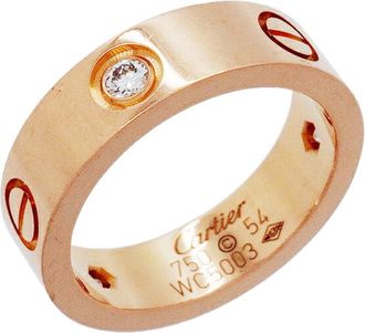 Cartier Pink Gold (18K) Band Ring (Pre-Owned)