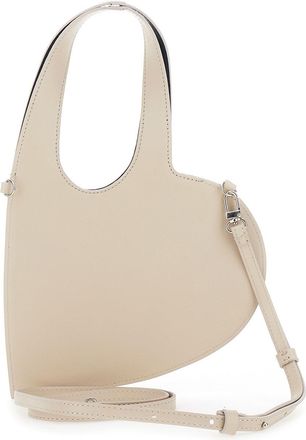 Coperni Womens Shoulder Bag Heart-Shaped Beige Leather Cow