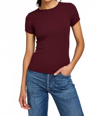 Gentle Fawn Shania Tee In Merlot
