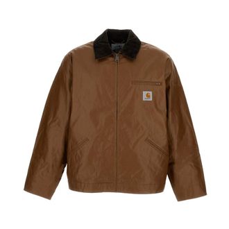 Carhartt Work in Progress Carhartt Wip, Light Jackets, male, Brown, Size: S OG Dean Jacket
