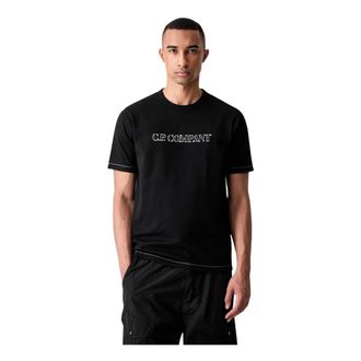 C.P. Company Hombre, Camisetas, Negro, Talla: L
