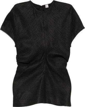 Toteme Top con ruches - Nero