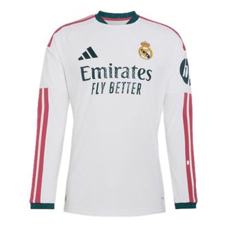 adidas Real Madrid 26/27 Home Authentic Long Sleeve Jersey Asia Sizing White KC3943