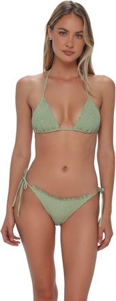 Swim Systems Kali Tie Side Bikini Swim Bottoms in Aloe Lurex at Nordstrom, Size X-Large
