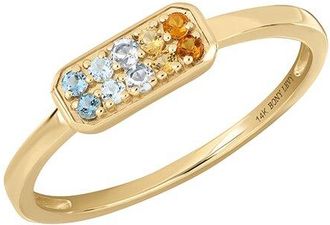 Bony Levy 14K Color 14K 0.15 Ct. Tw. 10 Mix Stackable Ring