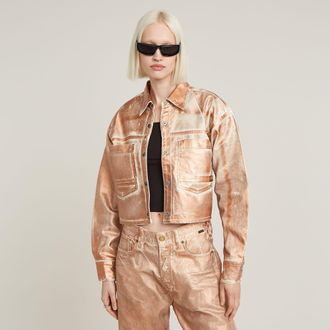 G-Star Womens G-Star RAW Relaxed 2-Pocket Overshirt - Pink - Size X-Small