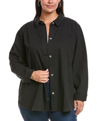 Eileen Fisher Plus Classic Collar Jacket