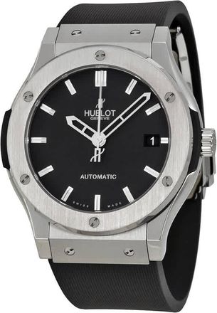 Hublot Classic Fusion Black Dial Black Rubber Mens Watch 511.NX.1170.RX