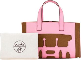 Hermès Petit H Felt and Epsom Bag