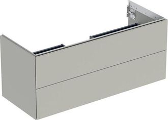Keramag Geberit One Mueble Bajo Lavabo, 2 Cajones, 118.4x50.4x47cm