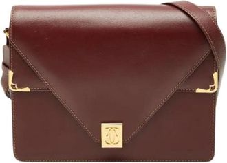 Cartier Pre-owned Schoudertas - Dames - Vintage Schoudertas - Rood - ONE Size - Leer - Vintage