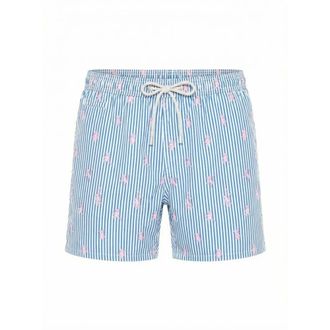 MC2 Saint Barth Beachwear, male, Multicolor, Size: XL Lighting Micro Stretch Swim Shorts