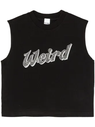 Re/Done Cropped top - Zwart
