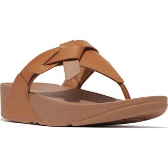 FitFlop Lulu Platform Wedge Flip Flop in Desert Tan at Nordstrom Rack, Size 10